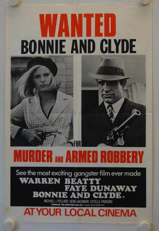 Bonnie und Clyde originales British Quad Filmplakat